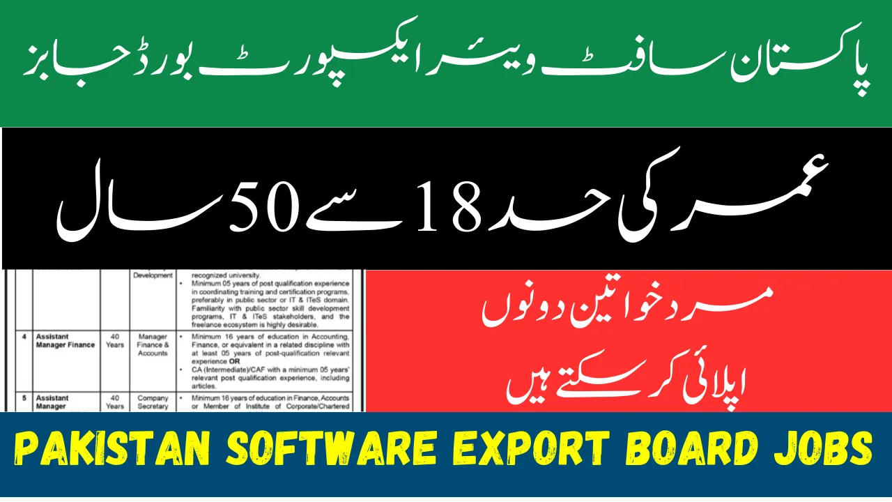 New Government Jobs At Pakistan Software Export Board PSEB